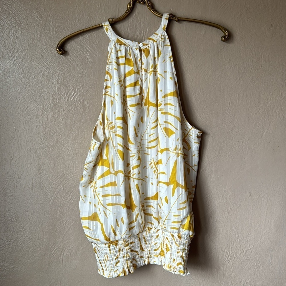 Joie Palm Leaf Printed Blouse Size Medium - Picture 2 of 3